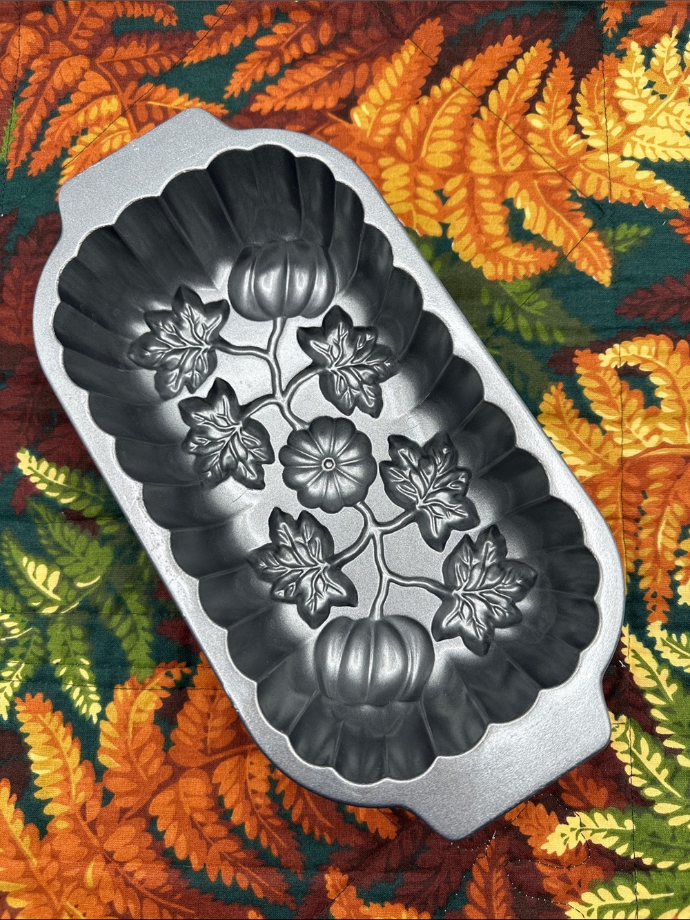 Nordic Ware Pumpkin Loaf Pan. 1 lb, made in USA